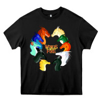 Black wings of fire Heavy Core Tee - artisFamous