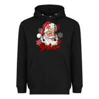 Black santa believe Heavyweight Hoodie - RanaPortraitStore