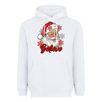 White santa believe Heavyweight Hoodie - RanaPortraitStore