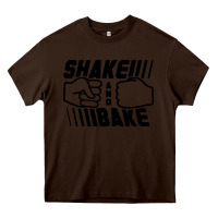 Chocolate Brown shake and bake Heavy Core Tee - artisFamous