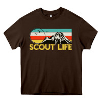 Chocolate Brown scout Heavy Core Tee - artisFamous