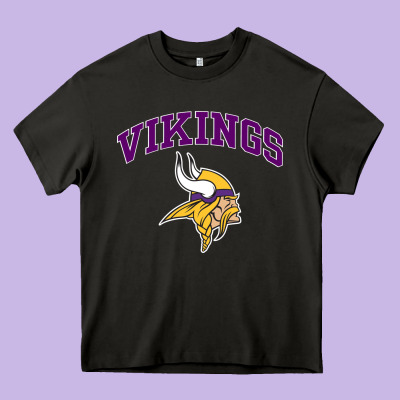 Vikings Style Heavy Core Tee Designed By Artisfamous