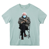 Arona bernie sitting in the cold with mittens meme Heavy Core Tee - artisFamous