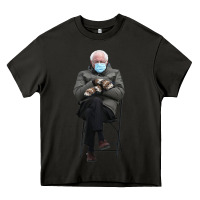 Asphalt bernie sitting in the cold with mittens meme Heavy Core Tee - artisFamous