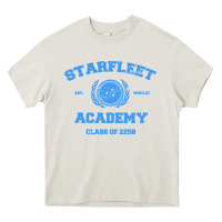 Cream starfleet academy Heavy Core Tee - artisFamous