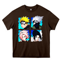 Chocolate Brown animation Heavy Core Tee - artisFamous