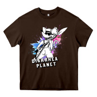 Chocolate Brown diarrhea planet musician Heavy Core Tee - artisFamous