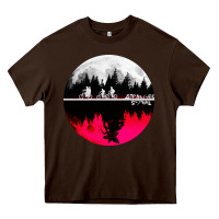 Chocolate Brown stranger kids bikes Heavy Core Tee - artisFamous
