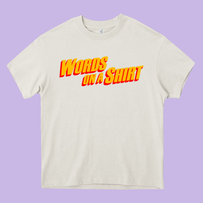 Words On A Shirt Heavy Core Tee Designed By Artisfamous