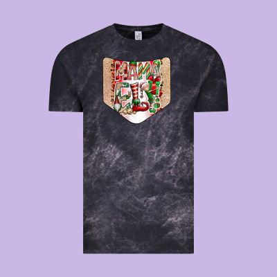 Christmas Pocket Vintage Tee Designed By Cowhidedigitalart