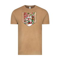 Vintage Camel Christmas Pocket Vintage Tee - CowhideDigitalArt