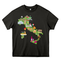Asphalt Italy map Heavy Core Tee - artisFamous