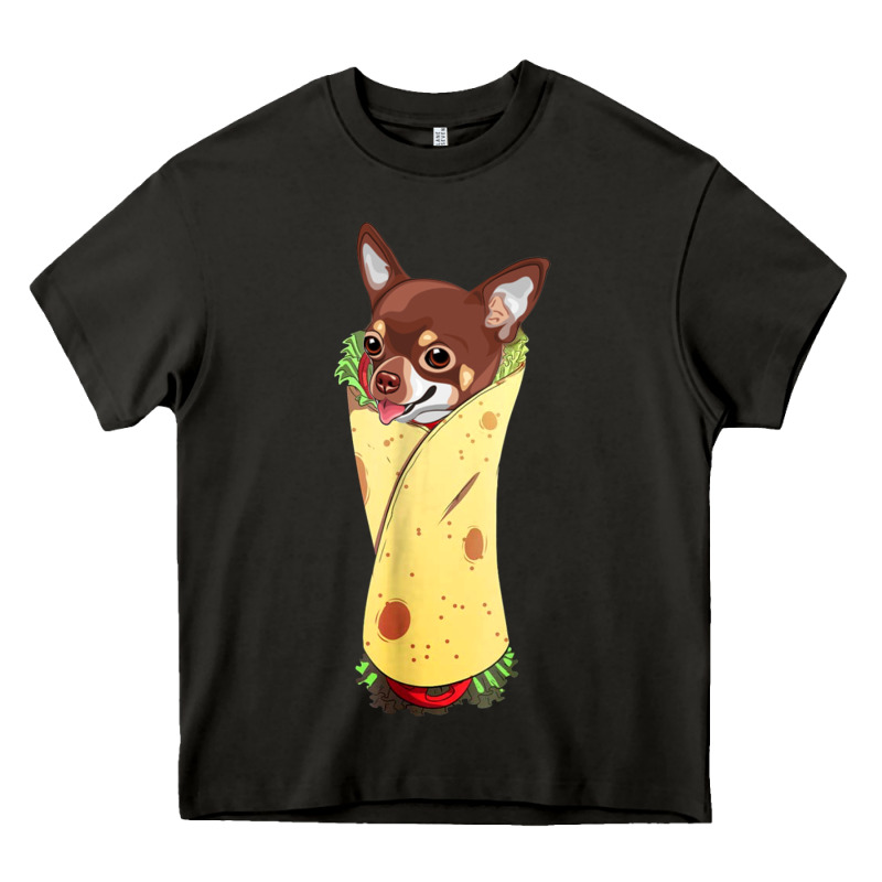 Funny Chihuahua Dog Burrito Food Tee Heavy Core Tee by artisFamous | Teevron