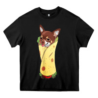 Black funny chihuahua dog burrito food tee Heavy Core Tee - artisFamous