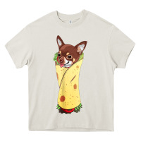 Cream funny chihuahua dog burrito food tee Heavy Core Tee - artisFamous