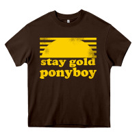 Chocolate Brown stay gold ponyboy the outsiders movie book Heavy Core Tee - artisFamous