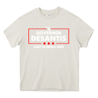 Cream desantis governor keep florida free Heavy Core Tee - artisFamous