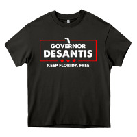 Desantis Governor Keep Florida Free Heavy Core Tee | Teevron