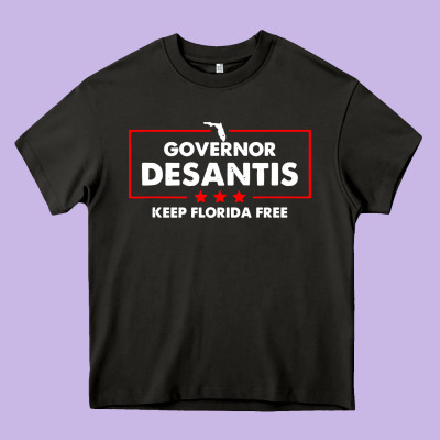 Desantis Governor Keep Florida Free Heavy Core Tee Designed By Artisfamous
