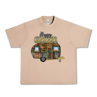 Burro Happy Camper Urban Heavy Tee - CowhideDigitalArt