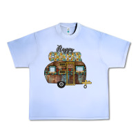 Grape Ice Happy Camper Urban Heavy Tee - CowhideDigitalArt