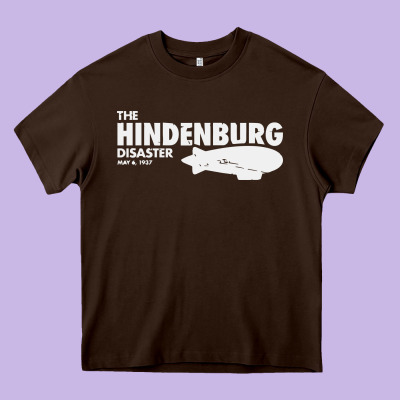 Airship Blimp Dirigible   The Hindenburg Disaste Heavy Core Tee Designed By Artisfamous