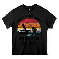 Black dad fishing Heavy Core Tee - artisFamous
