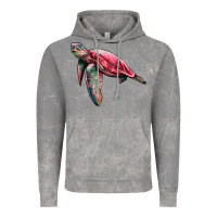 Cloud Rock sea turtle pink glitter Vintage Hoodie - Artiststas