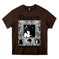 Chocolate Brown the doors Heavy Core Tee - artisFamous