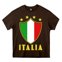 Chocolate Brown italia   italia Heavy Core Tee - artisFamous