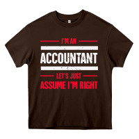 Chocolate Brown funny accounting design   gift for accountants Heavy Core Tee - artisFamous