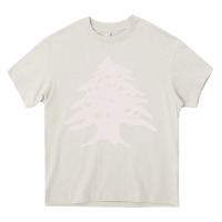 Cream retro lebanon cedar  lebanese Heavy Core Tee - artisFamous
