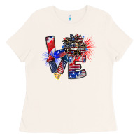 Bone patriotic Love Ladies Tee - CowhideDigitalArt