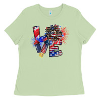 Matcha patriotic Love Ladies Tee - CowhideDigitalArt