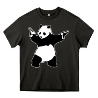 Asphalt banksy panda Heavy Core Tee - artisFamous