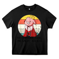 Black retro style technoblade merch cosplay Heavy Core Tee - artisFamous
