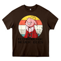 Chocolate Brown retro style technoblade merch cosplay Heavy Core Tee - artisFamous
