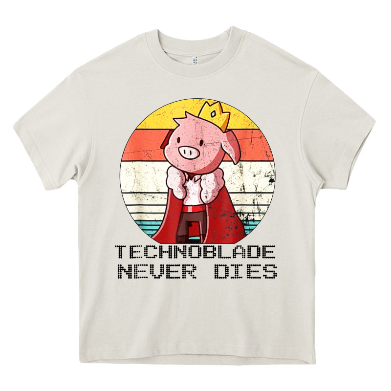 Retro Style Technoblade Merch Cosplay Heavy Core Tee by artisFamous | Teevron