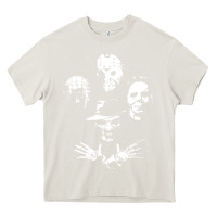 Cream horror and scream film Heavy Core Tee - artisFamous