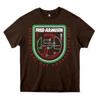 Chocolate Brown fred armisen Heavy Core Tee - artisFamous