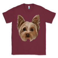 Burgundy yorkie Classic Tee - Jasminsmagicworld
