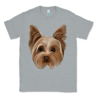 Heather Grey yorkie Classic Tee - Jasminsmagicworld