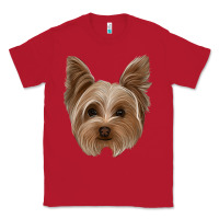Red yorkie Classic Tee - Jasminsmagicworld