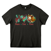 Asphalt Peace Love Cows Heavy Core Tee - Jasminsmagicworld
