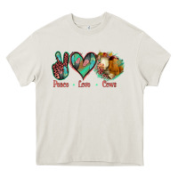 Cream Peace Love Cows Heavy Core Tee - Jasminsmagicworld