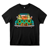 Black i love fall truck Heavy Core Tee - artisFamous