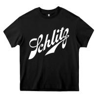 Black schlitz beer Heavy Core Tee - artisFamous