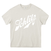 Cream schlitz beer Heavy Core Tee - artisFamous