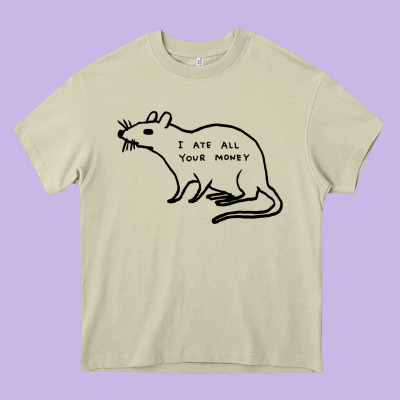 I Ate All Your Money Heavy Core Tee Designed By Artisfamous