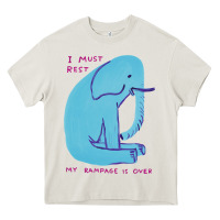 Cream i must rest my rampage is over Heavy Core Tee - artisFamous